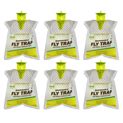 RESCUE! Outdoor Disposable Hanging Fly Trap, 6 Count