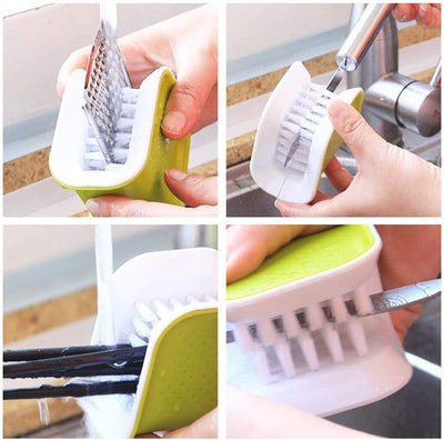 2Pcs Knife Cleaner Brush 