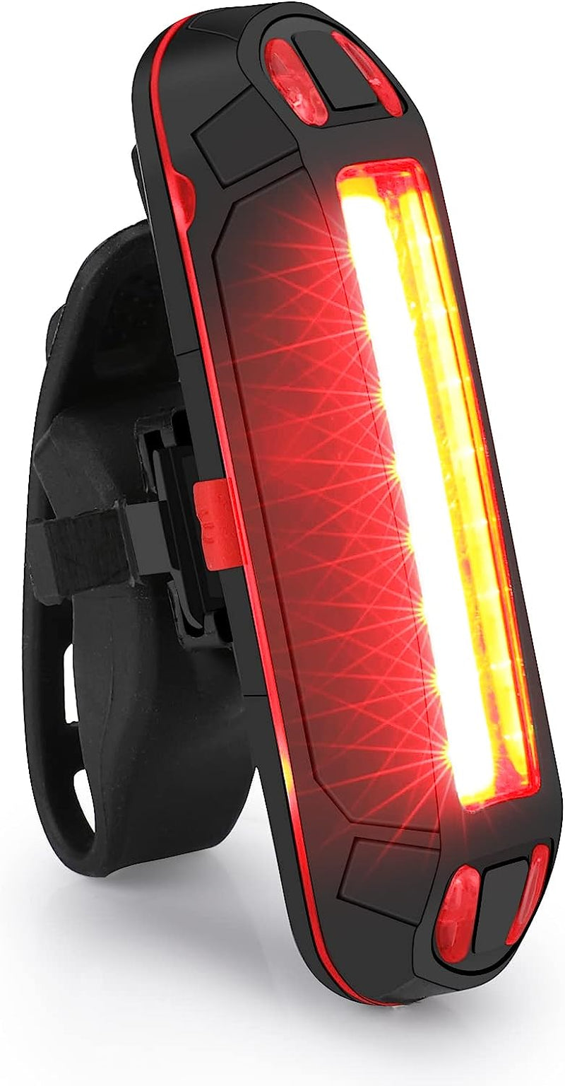 Bike Tail Light,Rechargeable LED Bike Rear Lights, Waterproof Shockproof Bike Back Light for Night Riding, Cycling Flashlight Safety Reflectors Accessories,Fits Adult, Kids MTB