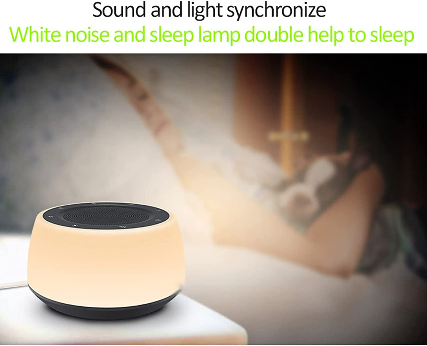 White Noise Machine, Sleep Sound Machine with 16 Soothing Sounds