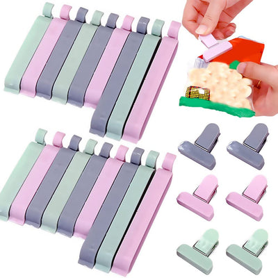 24 Pcs Sealing Clips Bag Clips for Food, Plastic Food Clips for Snack Fresh-Keeping, Kitchen Food Storage and Organization