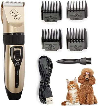Dog Grooming Clipper Kit,Professional Dog Grooming Kit Electric Pet Hair Trimmers Cordless Low Noise Cat Clippers Cordless Pet Grooming Clippers for Dogs Cats