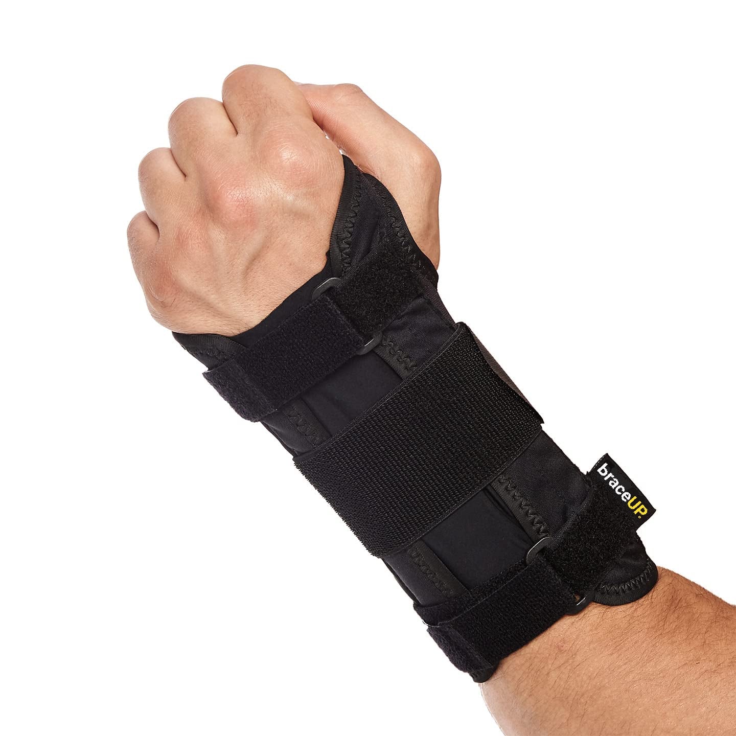 Carpal Tunnel Wrist Brace by Braceup for Men and Women - Metal Wrist Splint for Hand and Wrist Support and Tendonitis Arthritis Pain Relief