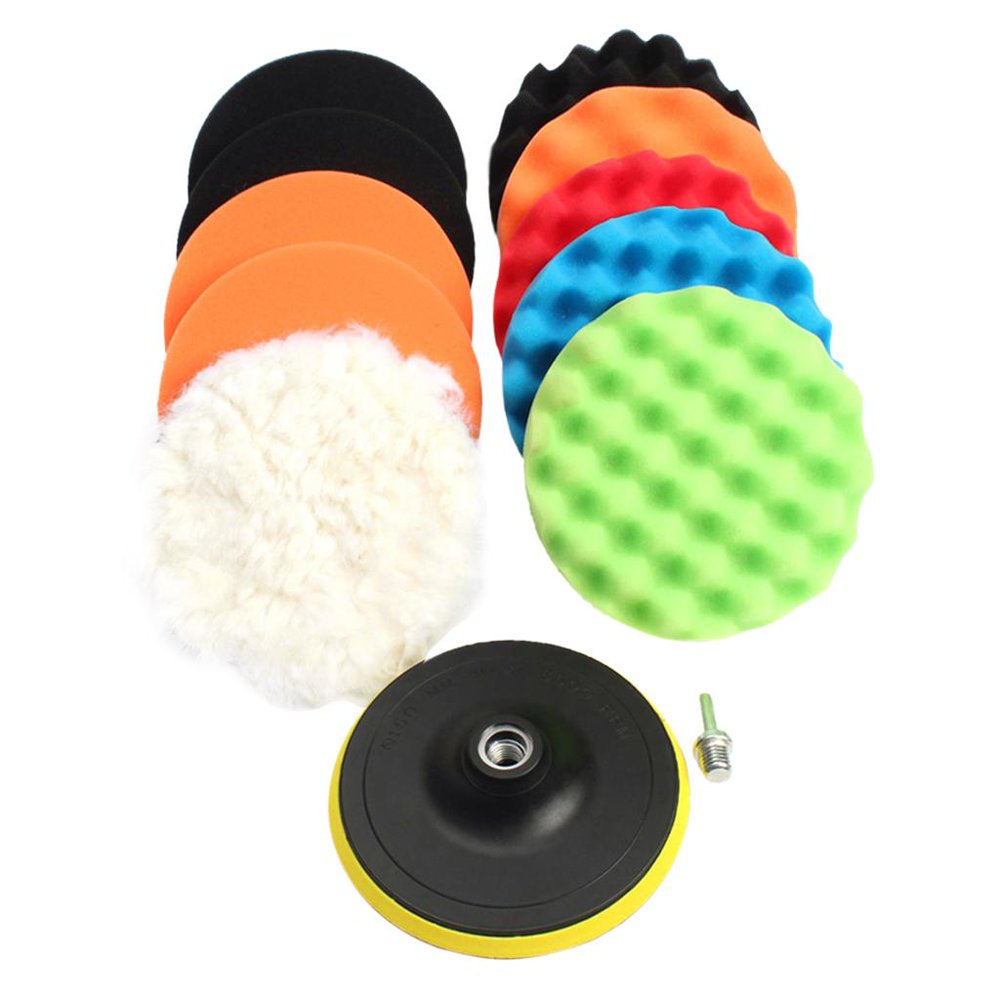 11 Pieces/Set 3 Inch Compound Drill Buffing Sponge Pads S for Car Sanding Polishing Ing