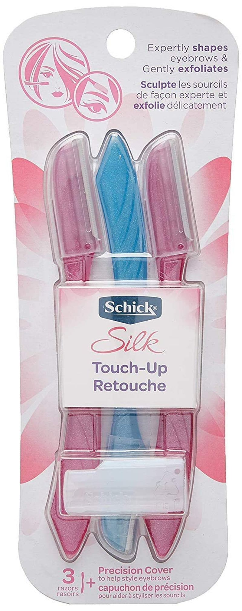 Schick Hydro Silk Touch-Up Dermaplaning Tool, 3 Count