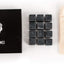 Premium Whiskey Stones Gift Set with 12 Pcs Stones and Bag. Whiskey, Bourbon, Cognac, Scotch,Gin, Wine Beverage. Marble Reusable Ice Cubes. Birthday Gift for Whiskey Lovers.… (Dark Grey)