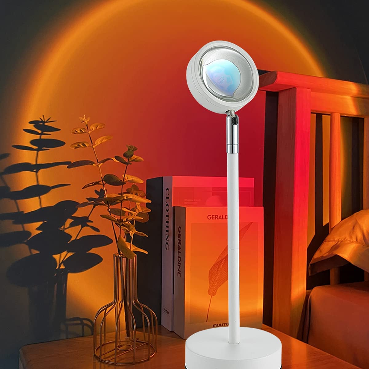 Sunset Projection Lamp, Romantic Led Night Light Projector, 180 Degree Rotation USB Sunset Lamp Projector