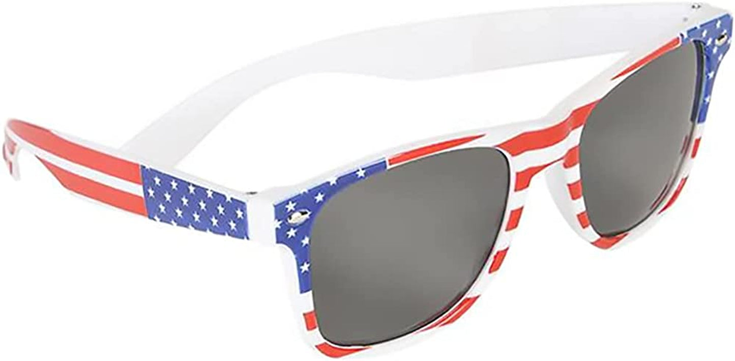 Patriotic Sunglasses, 4th of July USA Flag American Costume Dress-up Pretend Play