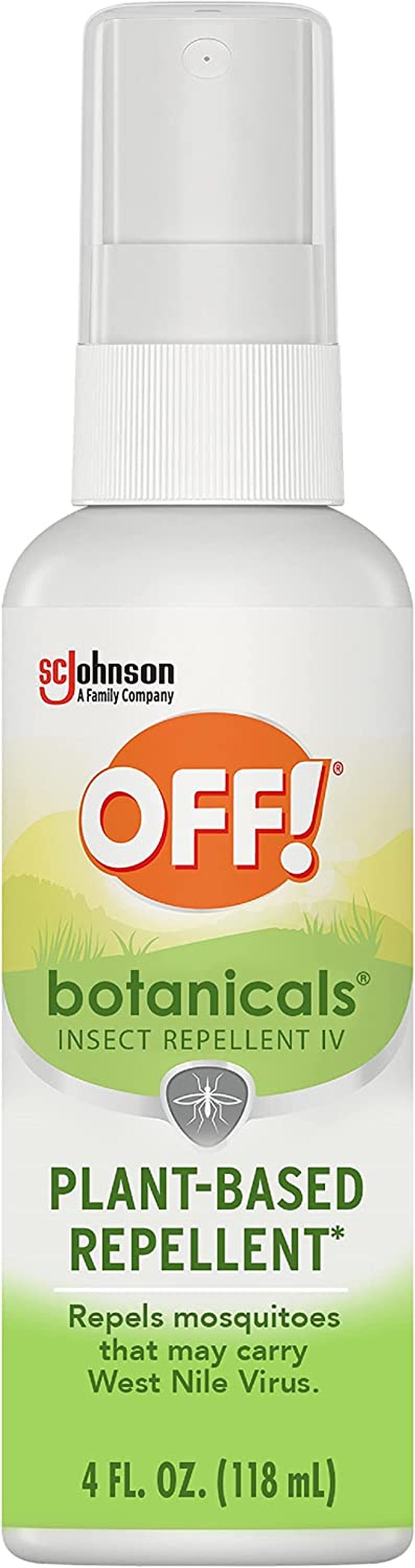 OFF! Botanicals Insect Repellent, Plant-Based Bug Spray & Mosquito Repellent, 4 oz