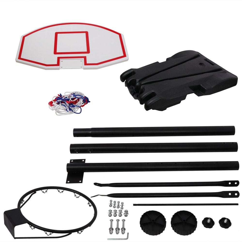  70" - 82" Height Adjustable Portable Basketball Hoop Stand System for Kids