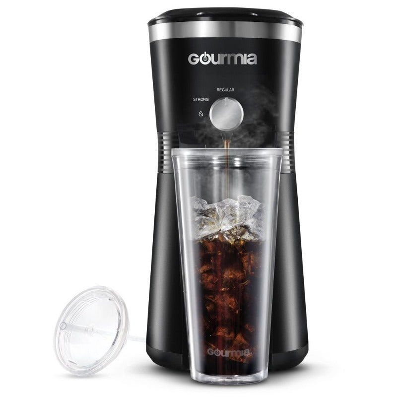 Gourmia Iced Coffee Maker with 25 Fl Oz. Reusable Tumbler