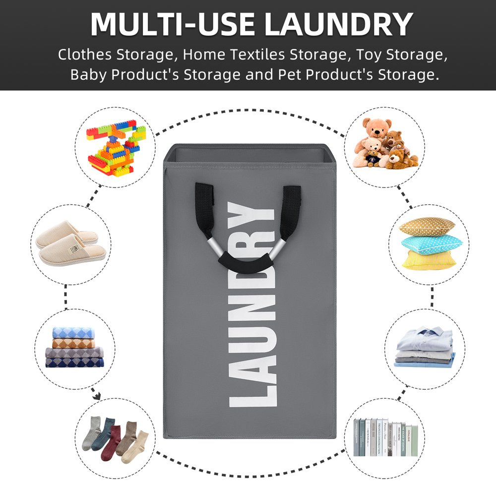 Laundry Baskets 13*13*21 Inches Collapsible Laundry Hmaper Waterproof Clothes Hampers for Laundry Oxford Laundry Bags with Handles