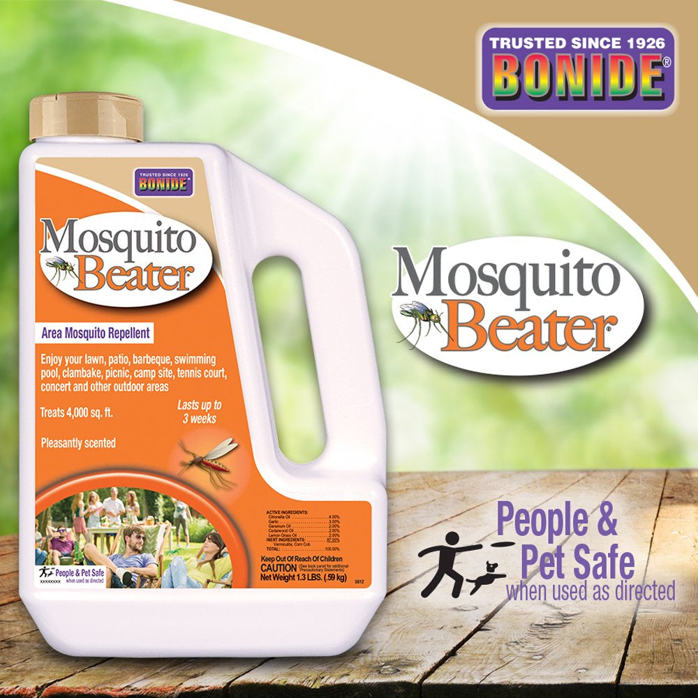 Bonide Mosquito Beater 1.3 Lbs Mosquito Repellent Ready-To-Use Granules for Outdoors