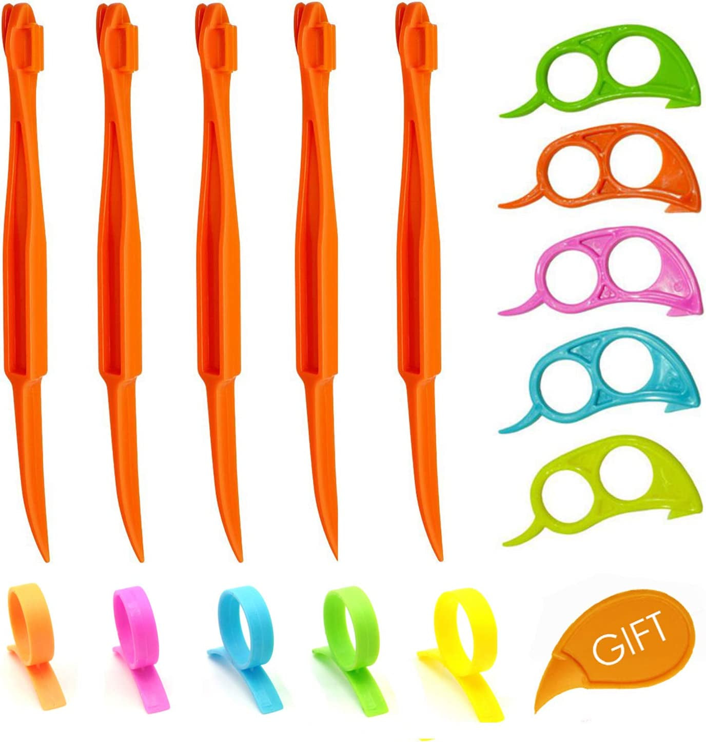 Orange Peeler Set  (15 Pack Colorful)