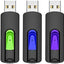 10 Pack 32GB USB Flash Drives Slide Retractable Memory Stick Bulk USB 2.0 Thumb Drive Jump Drive Zip Drive USB Sticks Data Storage Backup for PC Mac (32G, 10 Mixed Color)