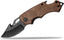 Mini Folding Pocket Knife, 2.5-Inch Stainless Steel Drop Point Blade, EDC Pocket Knives for Men with Bottle Opener and Glass Breaker (Stonewash), Black