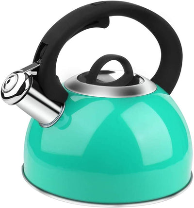 Tea Kettle, 2 Quart Whistling Stainless Steel Tea Kettle for Stovetop 