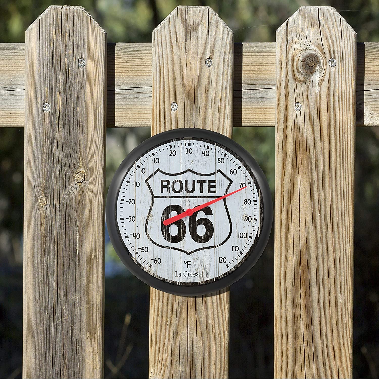 R66 8" Route 66 Round Dial Thermometer