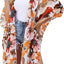  Women's Flowy Summer Chiffon Kimono Cardigans Tops Boho Floral Beach Cover Ups Casual Loose Shirts