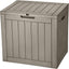 30 Gallon Deck Box, Outdoor Storage Box for Patio Furniture, Pool Accessories, Cushions, Garden Tools and Outdoor, Waterproof Resin with Lockable Lid and Side Handles