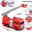 Toddler Fire Truck with Lights, Sounds, Working Water Pump and Rescue Ladder, Woumserta Big Firetruck Toys for Kids 3-8 as Birthday Gift, Push Fire Truck Toys for Boys Girls Staying at Home