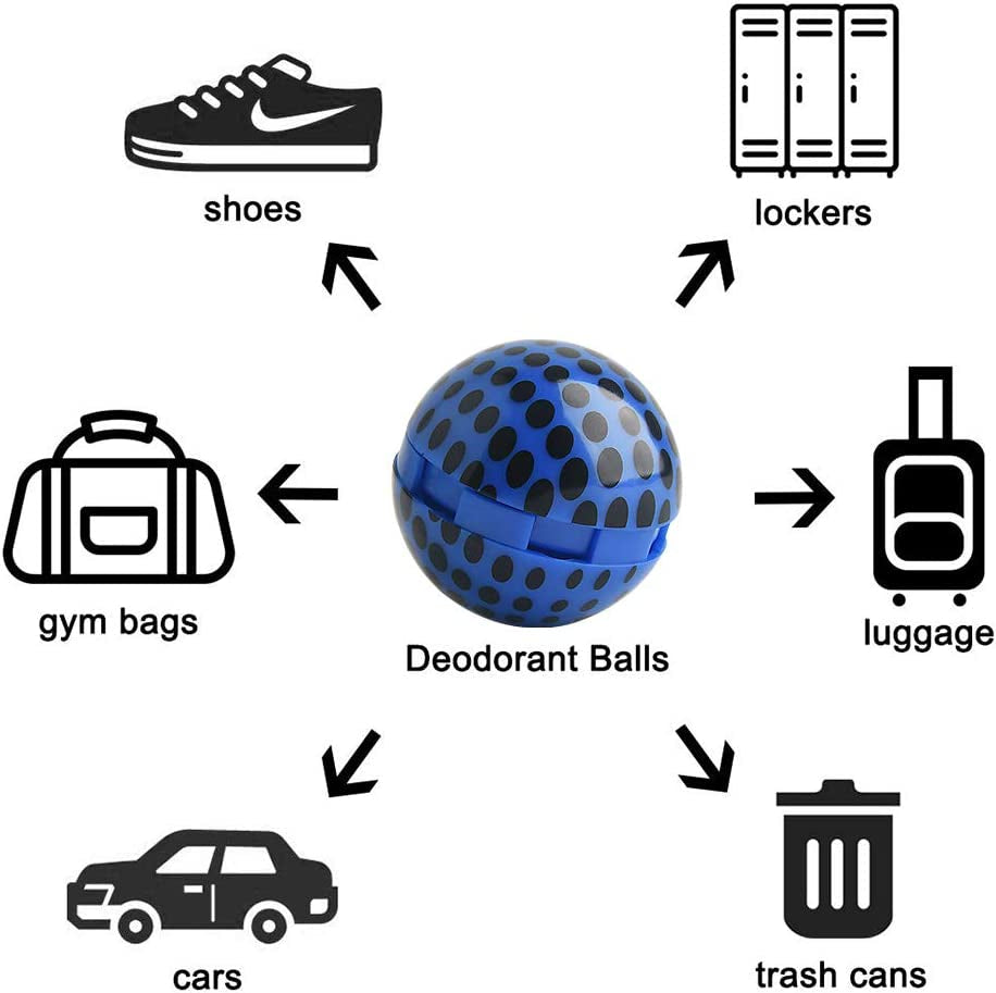  Sneaker Deodorizer Balls, 3 Pairs