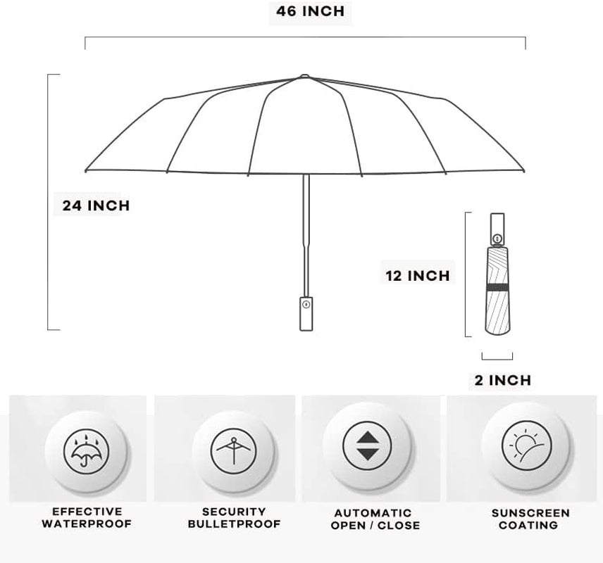  Automatic Open and Close Reverse Umbrella