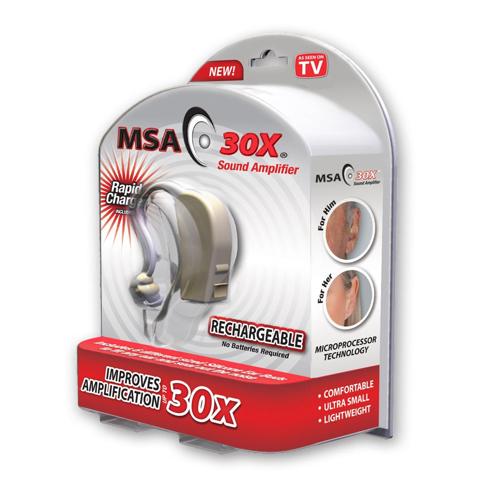  MSA 30X Sound Amplifier, Rechargeable and Lightweight (Beige)