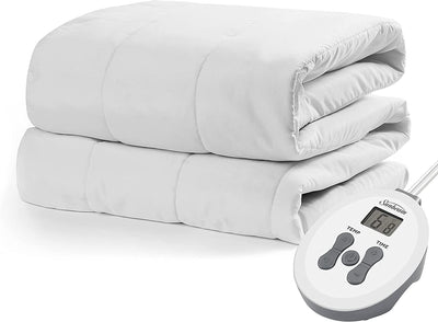 Sunbeam Restful Quilted Heated Mattress Pad, Twin, White