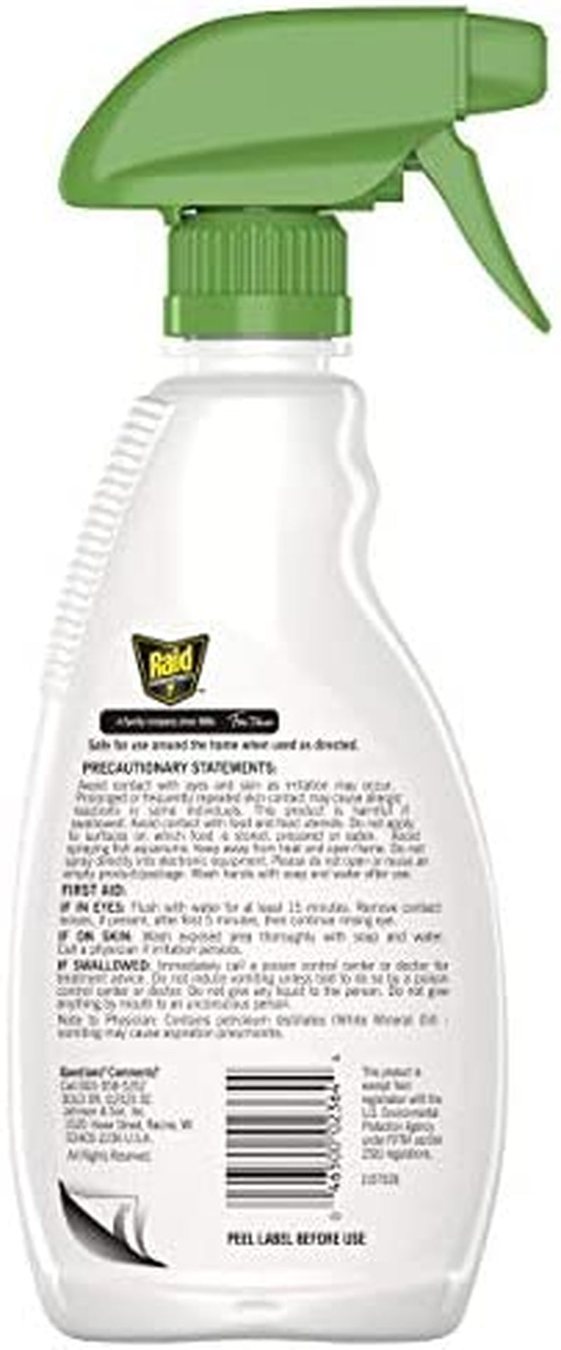 Raid Essentials Multi-Insect Killer Spray Bottle, Child & Pet Safe, for Indoor Use, 12 oz