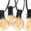 Globe Outdoor String Lights, 27FT Patio Lights with 14 G40 Shatterproof LED Bulbs(1 Spare), Waterproof 