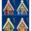 USPS Gingerbread Houses 2013 Forever Holidays Stamps - Book of 20 Postage Stamps