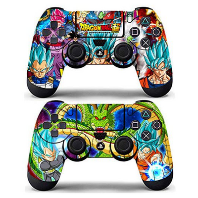 Vanknight Playstation 4 Dualshock PS4 Controller Skin Vinyl Decals Skins Stickers 2 Pack for PS4 Controller Skins PS4 Skins DBZ